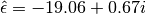 \hat{\epsilon}=-19.06+0.67i